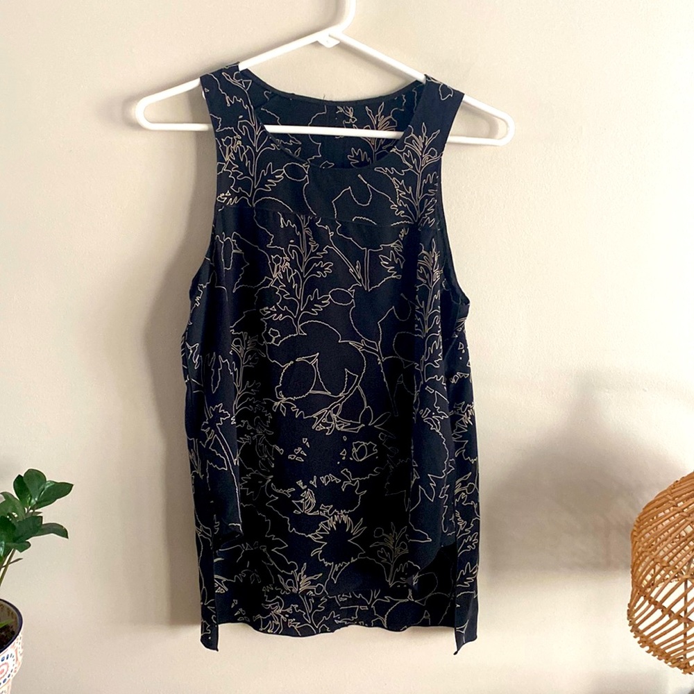 rag and bone • silk sleeveless blouse